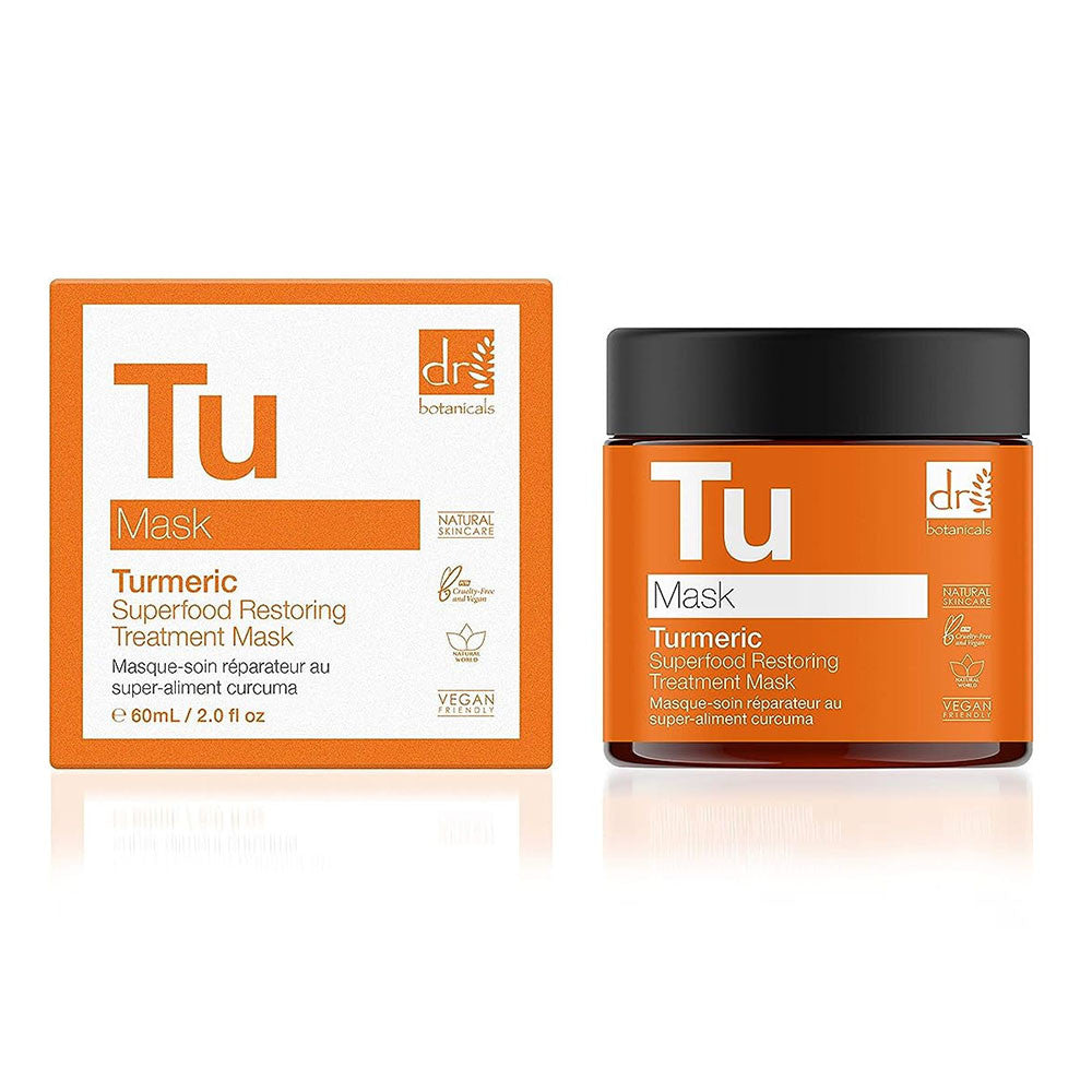 Dr Botanicals Turmeric Superfood Restoring Treatment Mask, 2 Oz